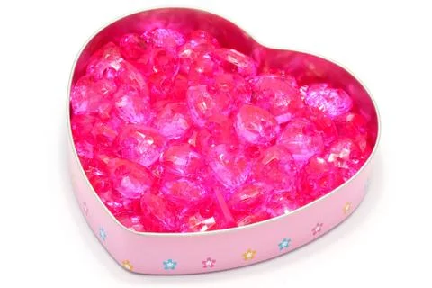 Heart shaped box Foto stock