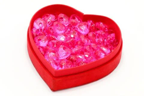 Heart shaped box Stock Photos