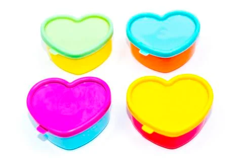 Heart shaped boxes Stock Photos