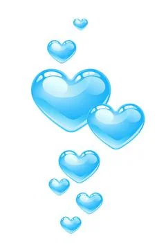 Heart shaped bubble blower isolated on white Stock Illustration