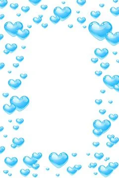 Heart shaped bubble with copy space on white Stock Illustration