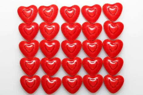 Heart shaped candy Stock Photos