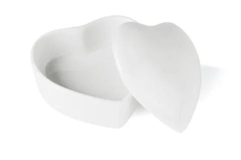 Heart Shaped Ceramic Container Stock Photos