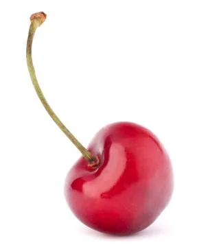 Heart shaped cherry berries Stock Photos