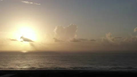 Heart Shaped Cloud over Ocean Stock Footage 202153215