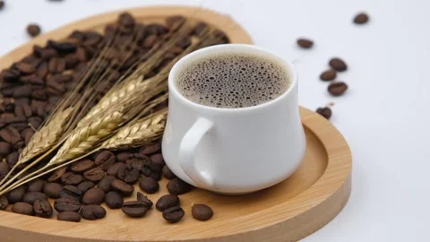 Heart shaped Coffee Beans Stock-Footage 240398288