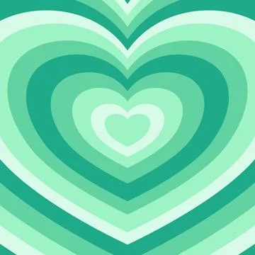 Heart-shaped concentric stripes vector background. Stock Illustration