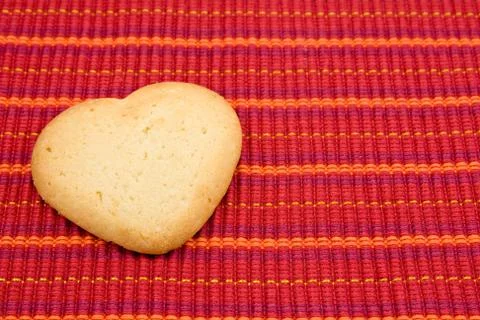 Heart shaped cookie Stock Photos