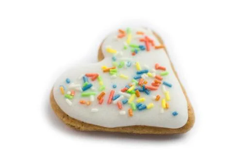 Heart shaped cookie Stock Photos