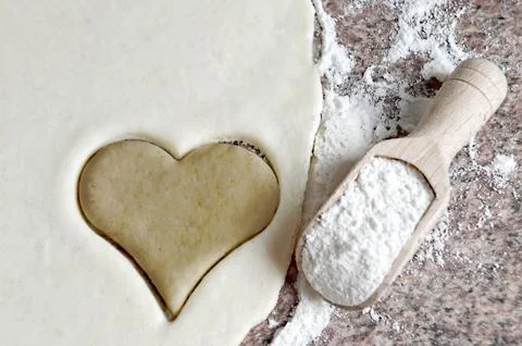 Heart shaped cookie Stock Photos