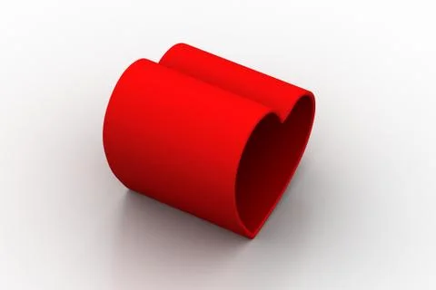Heart shaped cup Free Stock Illustration