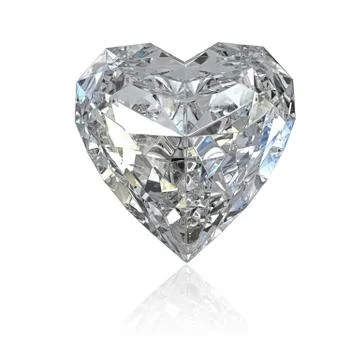 Heart shaped diamond Stock Illustration
