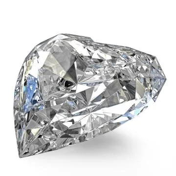 Heart shaped diamond Stock Illustration