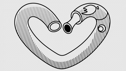 Heart-shaped electronic cigarette Stock Footage 148170901