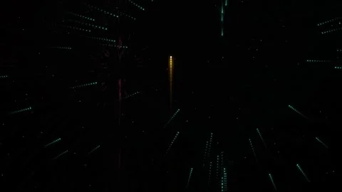 Heart Shaped Fireworks Bursts and Dotted Spark Trails Loop Stock Footage 345250189