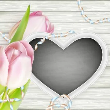 Heart shaped frame. EPS 10 Stock Illustration
