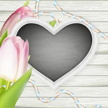 Heart shaped frame. EPS 10 Stock Illustration