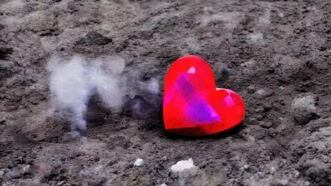 Heart-shaped gemstone Stock Illustration