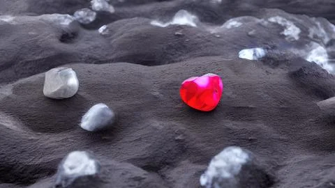 Heart-shaped gemstone 스톡 일러스트