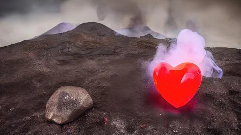 Heart-shaped gemstone Stock Illustration