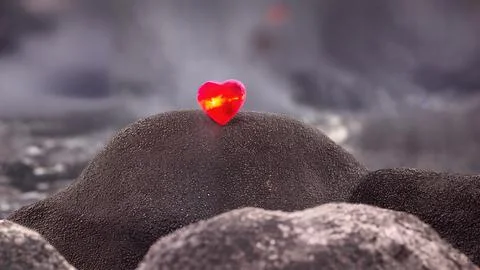 Heart-shaped gemstone Stock Illustration