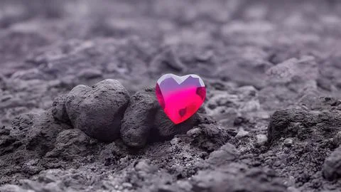 Heart-shaped gemstone Stock Illustration