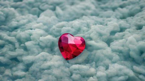 Heart-shaped gemstone Stock Illustration
