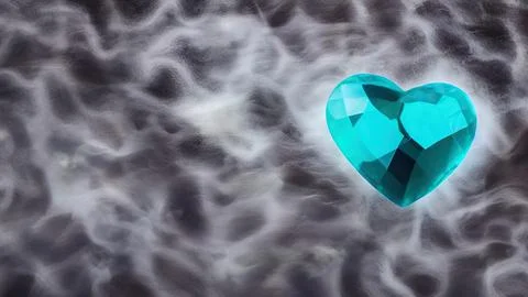 Heart-shaped gemstone Stock Illustration