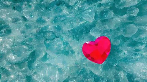 Heart-shaped gemstone Stock Illustration