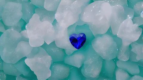 Heart-shaped gemstone Stock Illustration