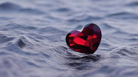 Heart-shaped gemstone Stock Illustration