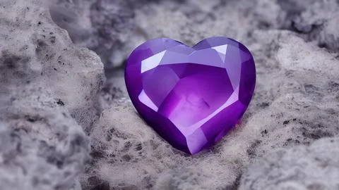 Heart-shaped gemstone Stock Illustration