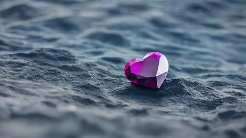 Heart-shaped gemstone Stock Illustration