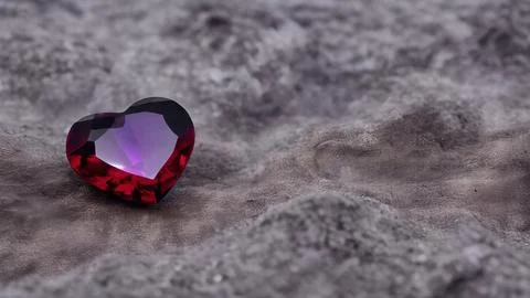 Heart-shaped gemstone Stock Illustration