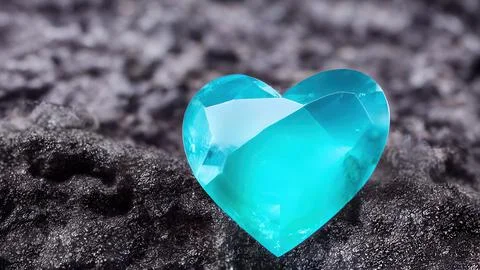 Heart-shaped gemstone Stock Illustration
