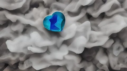 Heart-shaped gemstone Stock Illustration