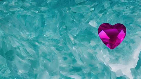 Heart-shaped gemstone Stock Illustration