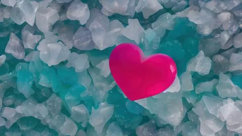 Heart-shaped gemstone Stock Illustration