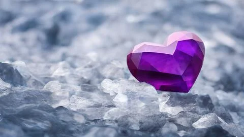 Heart-shaped gemstone Stock Illustration
