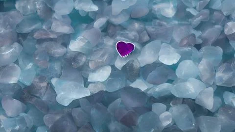 Heart-shaped gemstone Stock Illustration