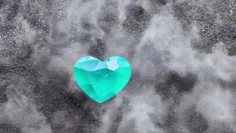 Heart-shaped gemstone Stock Illustration