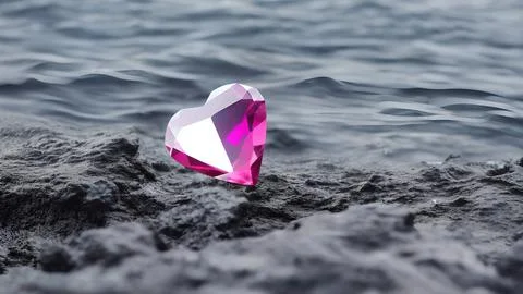Heart-shaped gemstone Stock Illustration