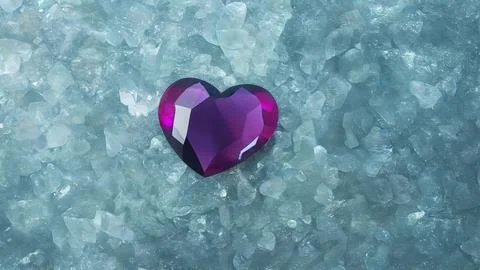 Heart-shaped gemstone Stock Illustration