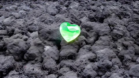 Heart-shaped gemstone Stock Illustration