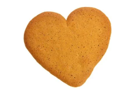 Heart shaped gingerbread Stock Photos