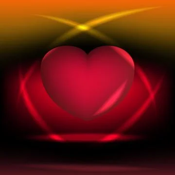 Heart-shaped Stock Illustration