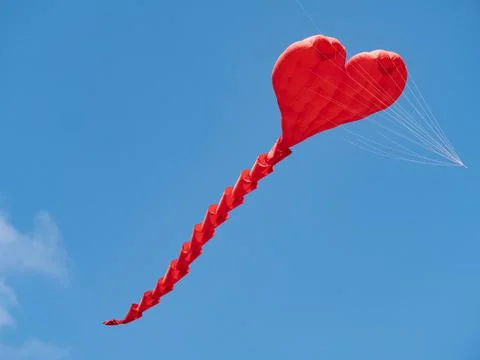 Heart shaped kite Stock Photos