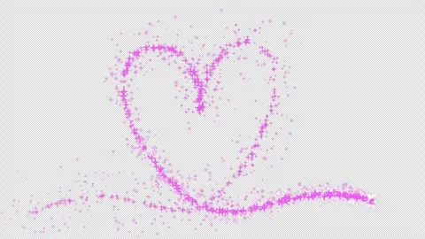 Heart-shaped light animation Stock Footage 311868850