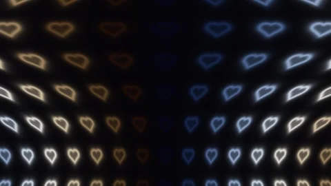Heart shaped light patterns create a festive atmosphere 動画素材 338288145
