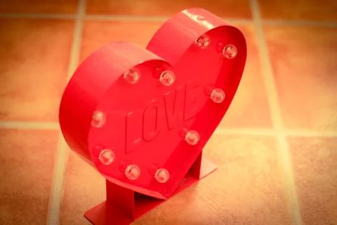 Heart shaped light Stock Photos
